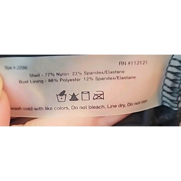 SPANX Black Whittle Waistline Draped Tankini – US 12 Large - Picture 9 of 9